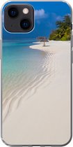 Geschikt voor iPhone 13 hoesje - Zee - Strand - Zomer - Siliconen Telefoonhoesje
