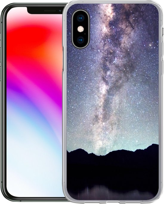 Coque iPhone X - Univers - Voie Lactée - Ciel étoilé - Siliconen