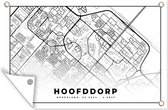 Tuindecoratie Kaart - Hoofddorp - Nederland - 60x40 cm - Tuinposter - Tuindoek - Buitenposter