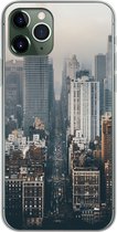 Telefoonhoesje Geschikt voor iPhone 11 Pro hoesje - Skyline van New York - Siliconen Telefoonhoesje