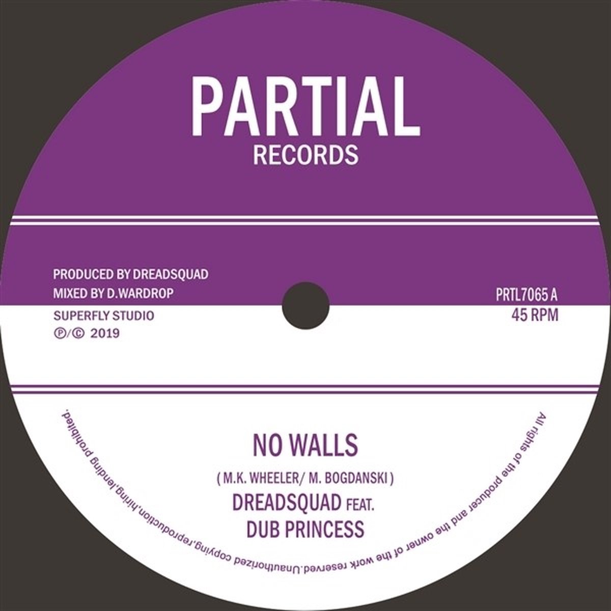 Dreadsquad Feat. Dub Princess - No Walls (7" Single)