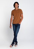 J&JOY - Poloshirt Mannen Churchill River Grindle Brown