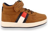 TOMMY HILFIGER  Higt top lace-up jongens sneaker CAMEL 27