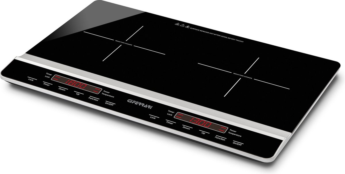 G3 Ferrari Dinamiko Duo Zwart Aanrecht 56 cm Inductiekookplaat zones 2 zone(s)