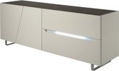 Dressoir - Wit - 3 deuren en 1 lade - COOPER - L160 x D50 x H46 cm