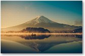 Mount Fuji bij Kawaguchimeer - Zonsopkomst - 1000 Stukjes puzzel voor volwassenen - Minimalist - Landschap - Natuur