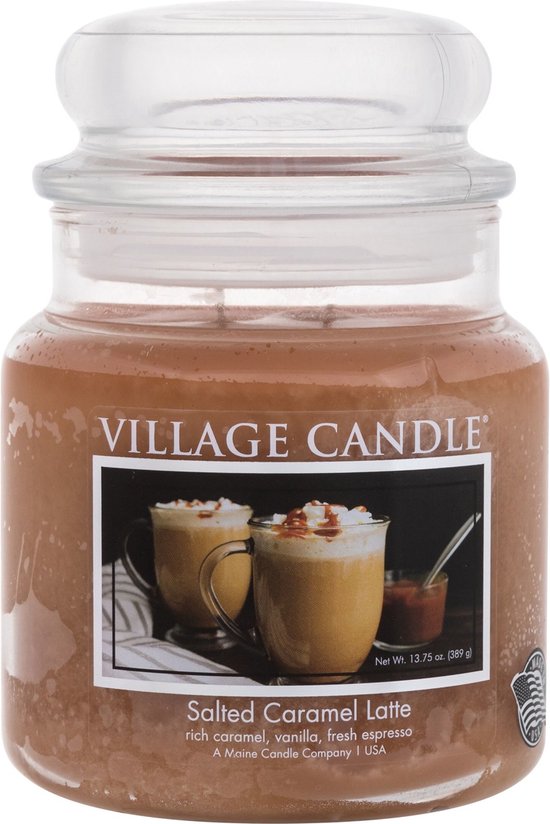 Village Candle Medium Jar Salted Caramel Latte