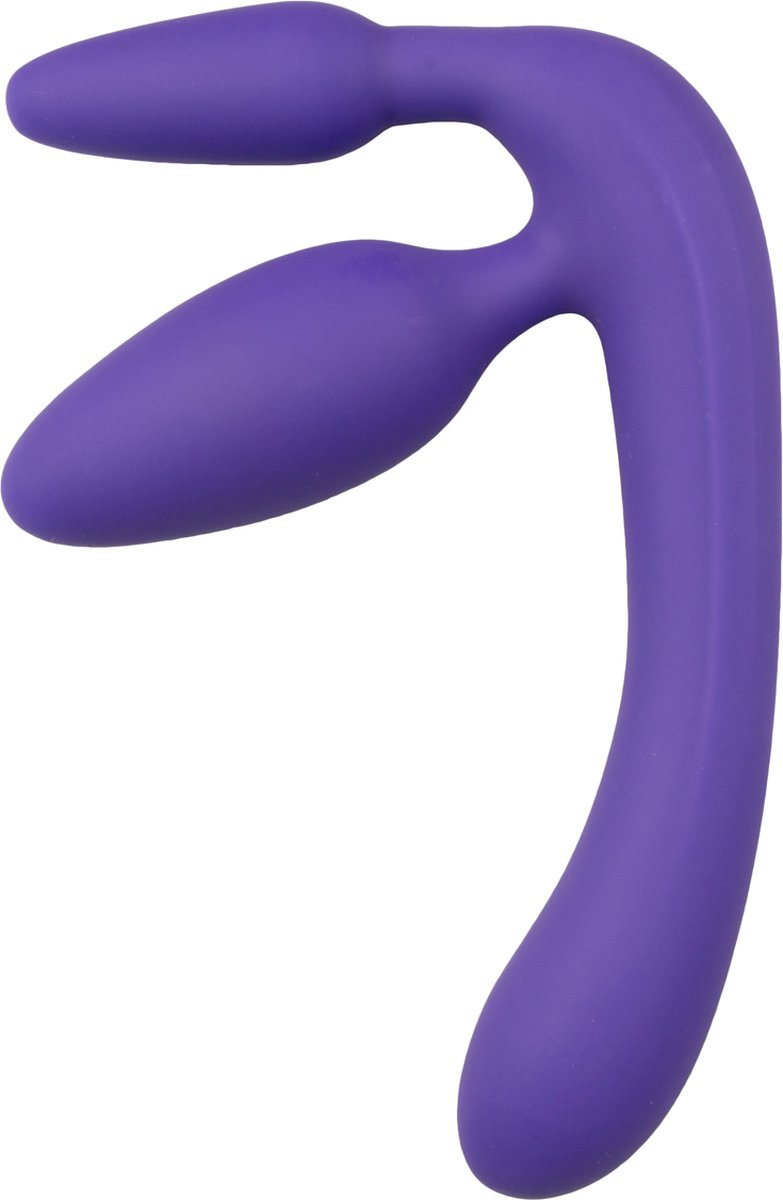 Goedkoopste You2Toys - Drie Dubbele Voorbind Dildo - Paars - Vrouw - Speeltjes - Strapon - voorbinddildo - Dildo - Vibrator - Penis - Buttplug - Sexy - Tril ei - Erotische - Man - Dames