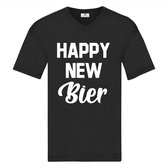 Nieuwjaar shirt voor heren happy new bier-Oud en Nieuw T-shirt-Maat Xxl