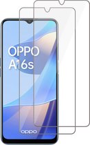 Screenprotector geschikt voor Oppo A16 / A16s - Glas Screen Protector - 2 Stuks