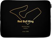 Laptophoes 14 inch - Red Bull Ring - Formule 1 - Circuit - Laptop sleeve - Binnenmaat 34x23,5 cm - Zwarte achterkant - Cadeau voor man