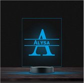 Led Lamp Met Naam - RGB 7 Kleuren - Alysa