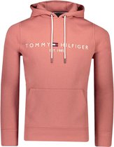 Tommy Hilfiger Sweater Roze Roze Normaal - Maat L - Heren - Herfst/Winter Collectie - Katoen;Polyester