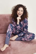 Dames pyjama pink flowers