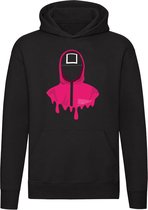 Squid Game Soldier Mask | Unisex | Trui | Sweater | Hoodie | Capuchon | Zwart | Netflix | Serie | Survival Game | Drama