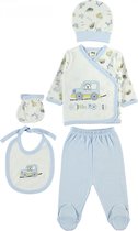 Newborn kleding - Auto’s 5-delige baby newborn set - Babykleding - Babyshower cadeau - Kraamcadeau