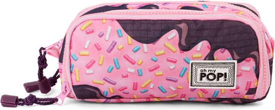 Oh My Pop! 3 vaks Etui - Pencil case - Sprinkles - 32 pennenlussen - 22 x 10 x 8 cm