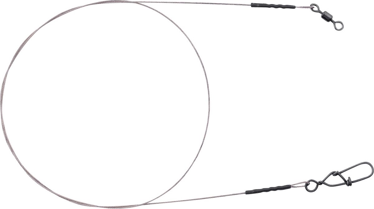 Spro MB Leader 7X7W - Stalen Onderlijn - 33lb - 40cm - Grijs