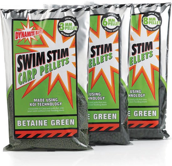 Dynamite Baits Swim Stim - Betaine Green Pellets - 900g 8mm van Dynamite Baits — afbeelding 2