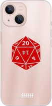 6F hoesje - geschikt voor iPhone 13 - Transparant TPU Case - D20 - Transparant #ffffff