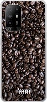 6F hoesje - geschikt voor OPPO A94 5G -  Transparant TPU Case - Dark Roast #ffffff