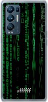 6F hoesje - geschikt voor OPPO Find X3 Neo -  Transparant TPU Case - Hacking The Matrix #ffffff