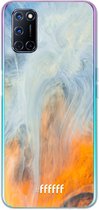 6F hoesje - geschikt voor OPPO A92 -  Transparant TPU Case - Fire Against Water #ffffff