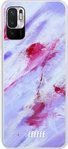 6F hoesje - geschikt voor Xiaomi Redmi Note 10 5G -  Transparant TPU Case - Abstract Pinks #ffffff