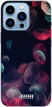 6F hoesje - geschikt voor iPhone 13 Pro Max - Transparant TPU Case - Jellyfish Bloom #ffffff