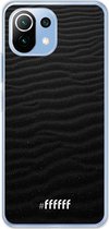 6F hoesje - geschikt voor Xiaomi Mi 11 Lite -  Transparant TPU Case - Black Beach #ffffff