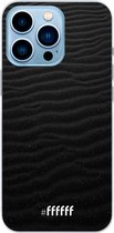 6F hoesje - geschikt voor iPhone 13 Pro Max - Transparant TPU Case - Black Beach #ffffff