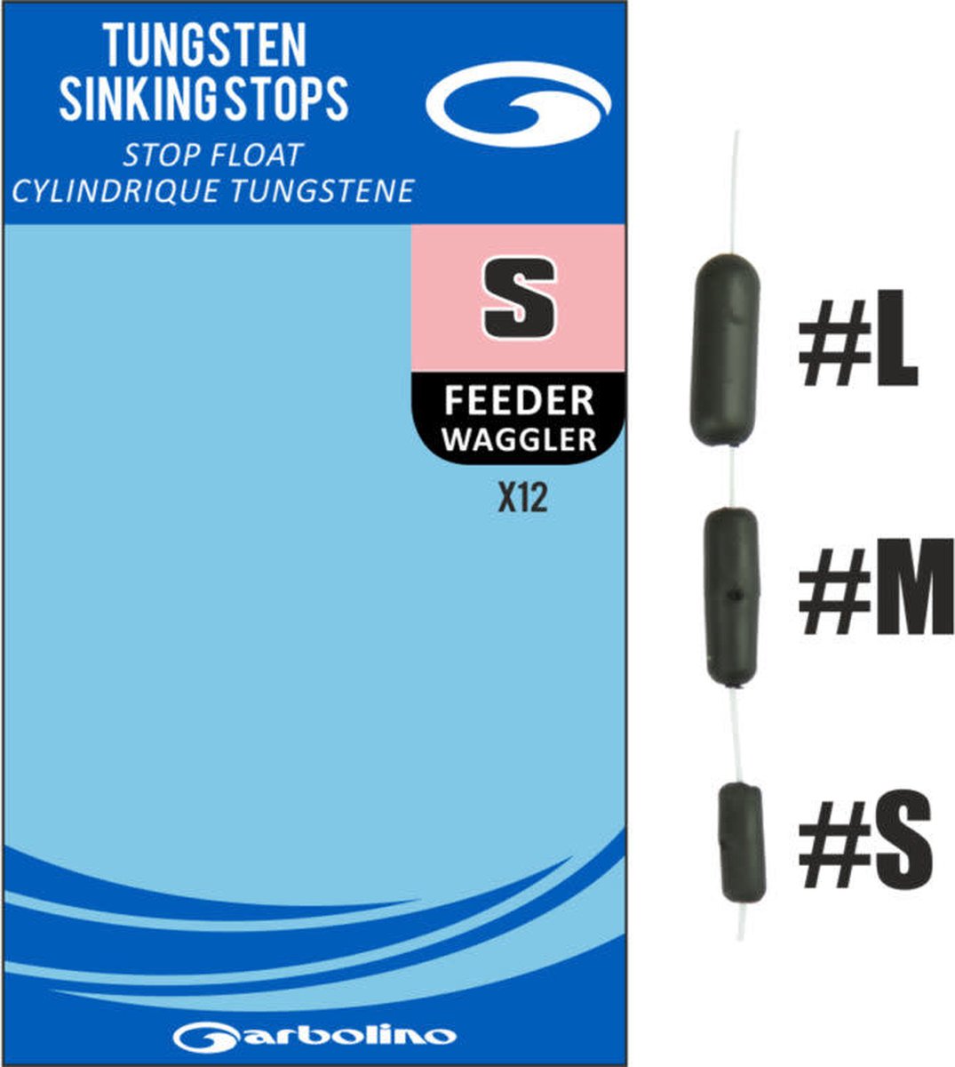 Garbolino Tungsten Sinking Stops Feeder/Waggler - Maat : Medium