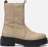 Ann Rocks Enkellaarsjes taupe Leer - Dames - Maat 42