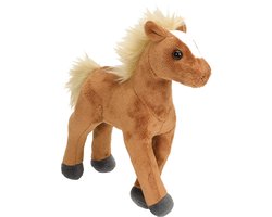 foto van Allerliefste Lievelingswens: Pluche knuffel paard bruin 20 cm - Paarden speelgoed dieren