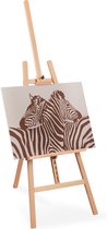 Relaxdays schildersezel driepoot - inklapbaar - ezel schilderen - houten atelierezel
