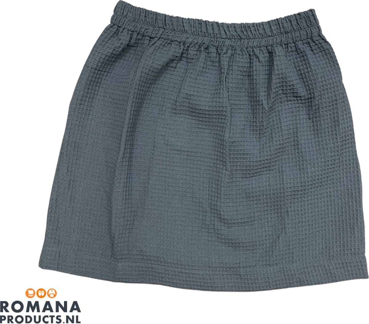 Romana Products Wafel - Sauna Skirt - Korte Rok voor Sauna - Grijs - Maat L/XL