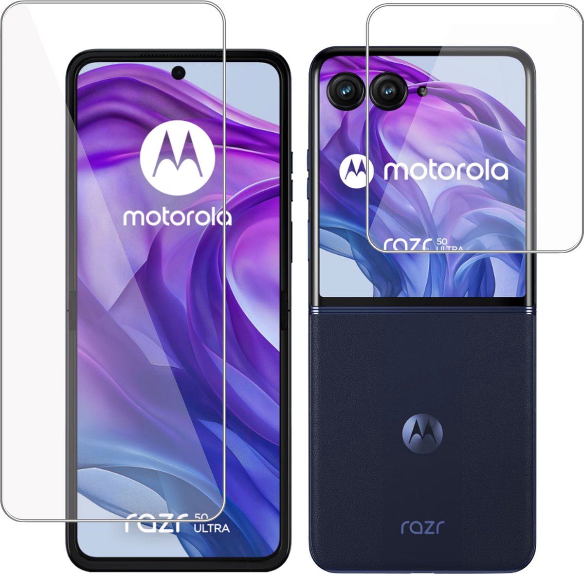 Screenprotector geschikt voor Motorola Razr 50 Ultra - Folie Screen Protector