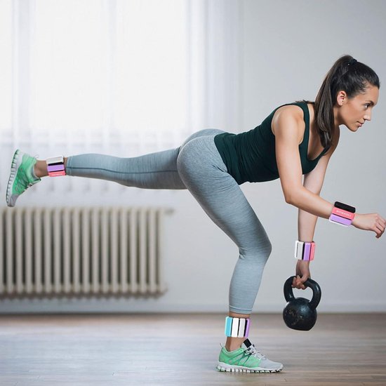 1 Lb Pols- En Enkelgewichten Set Van 2 Verstelbare Gewichtensets Voor Vrouwen Cardio En Krachttraining Thuis Workout Apparatuur