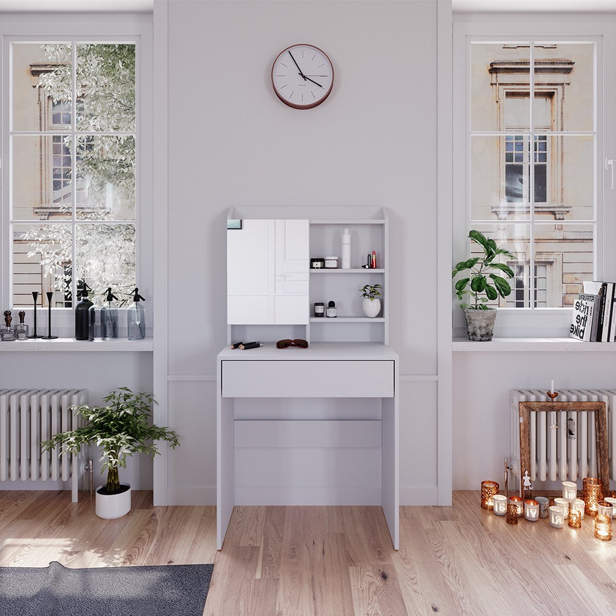 Vicco Laura Kaptafel – 70 cm Wit