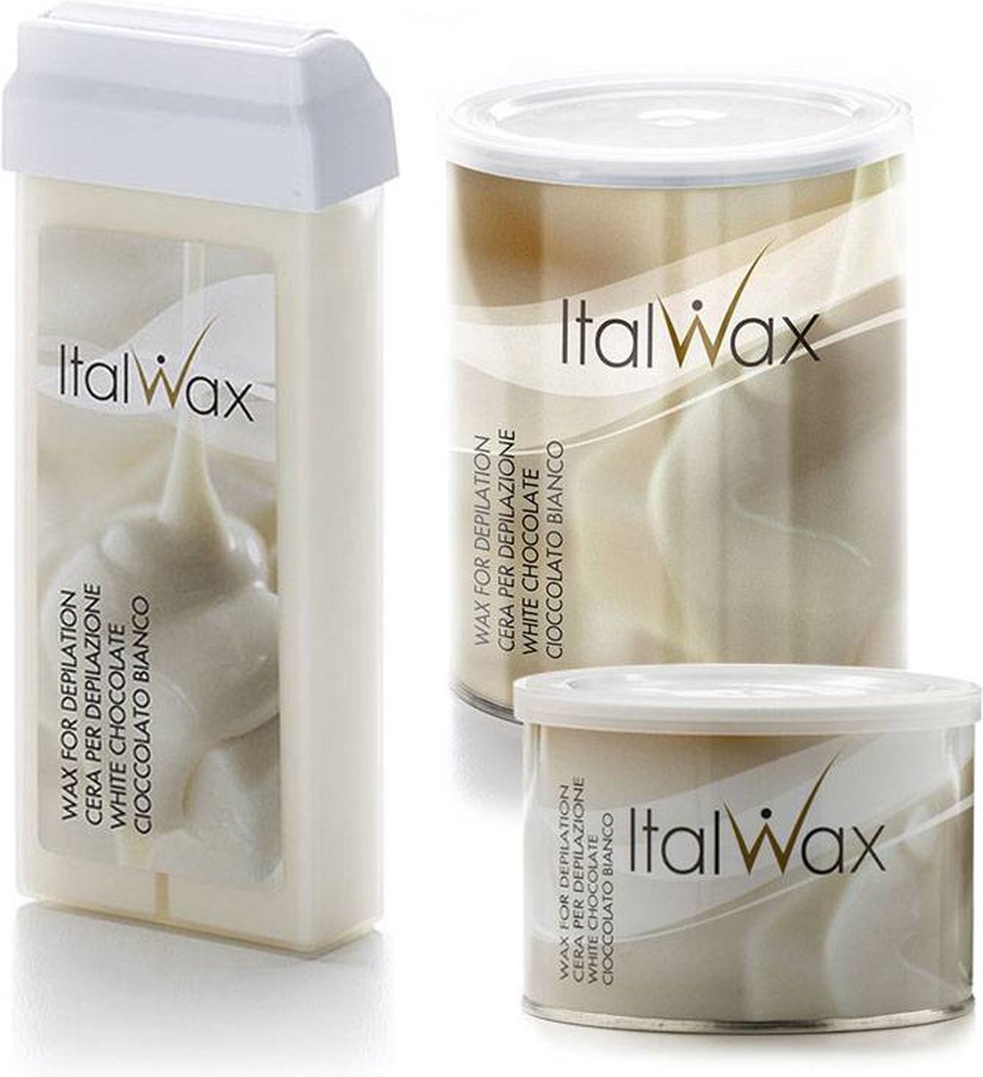 ItalWax Warme Witte Chocolade Wax 400ml - Ideaal voor Pijnloze Harsbehandelingen