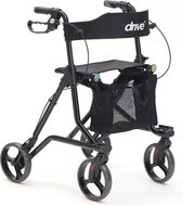 Lichtgewicht Rollator Torro (6,9 kg | Hoge zitting) Grijs