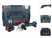 Bosch GWS 18V-10 Profi-accu haakse slijper 18 V 125 mm borstelloos + 1x ProCORE accu 5,5 Ah + L-Boxx - zonder lader