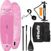 VirtuFit Supboard Ocean 275 - Pink - Stand Up Paddle Board - Supboard Opblaasbaar - Voor beginners en gevorderden - Verstelbare peddel - Max. 150 kg - Met accessoires en draagtas