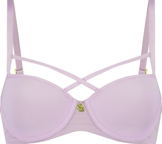 Sapph - Voorgevormde bh voor vrouwen - Straps boven cups - Iconic Basics - Rosie - Lila - 70C