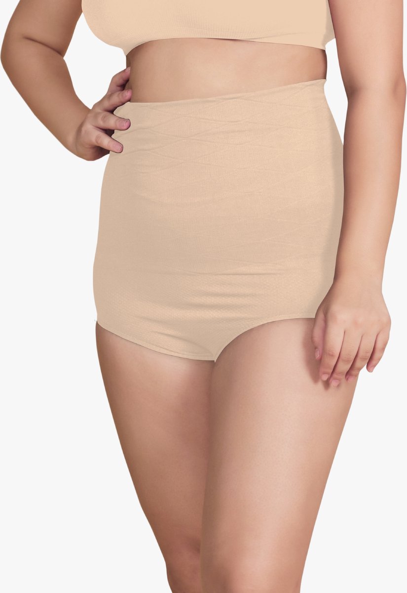 Munns en Mars Shapewear Voor Buik en Billen Naadloss High Waist Wit Beige