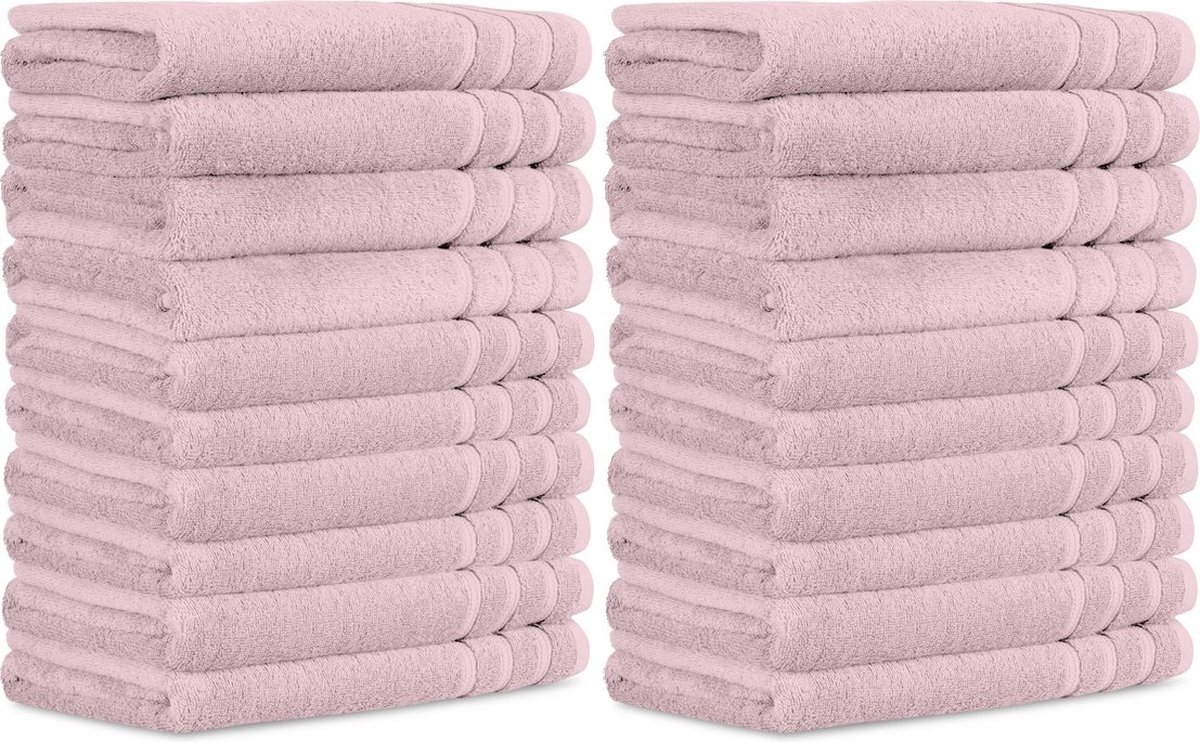 Intimo 20 pack Handdoek - Handdoek - 50 x 100 - Roze
