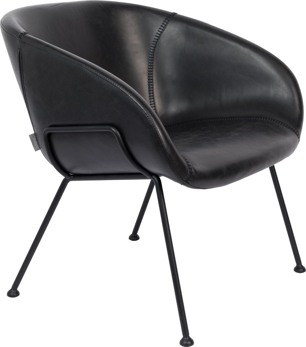 Zuiver Feston Loungestoel Zwart