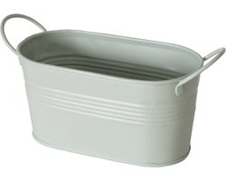 Boltze Bloempot LINGO, verzinkt, langwerpig, 20 x 8,5 x 9,5 cm