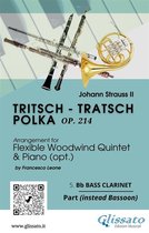 Tritsch - Tratsch Polka - Flexible Woodwind quintet and opt.Piano 12 - 5. Bb bass Clarinet (instead Bassoon) part of "Tritsch - Tratsch Polka" for Flexible Woodwind quintet and opt.Piano
