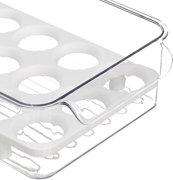 Eierdrager, ei -kast | Hard gekookte eiercontainer - Grid Packaging Food Tray Organizer voor kookteller voor thuis koelkast reizen
